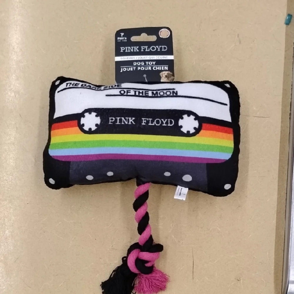 Pink Floyd Black and Pink Dog Toy